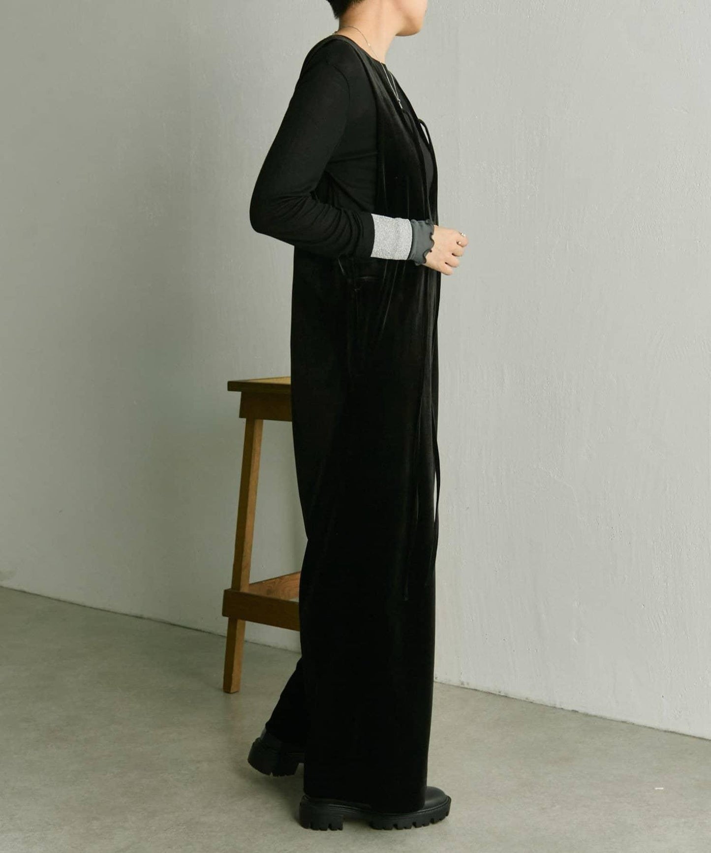 前後兩穿天鵝絨揹帶褲【SUM1 STYLE】