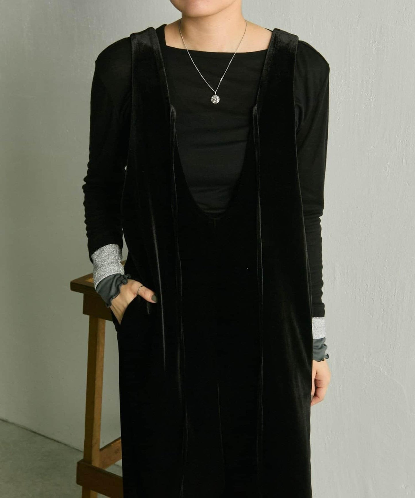 前後兩穿天鵝絨揹帶褲【SUM1 STYLE】