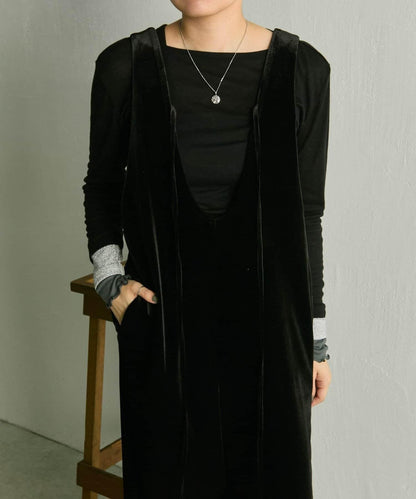 前後兩穿天鵝絨揹帶褲【SUM1 STYLE】