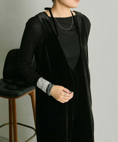 前後兩穿天鵝絨揹帶褲【SUM1 STYLE】