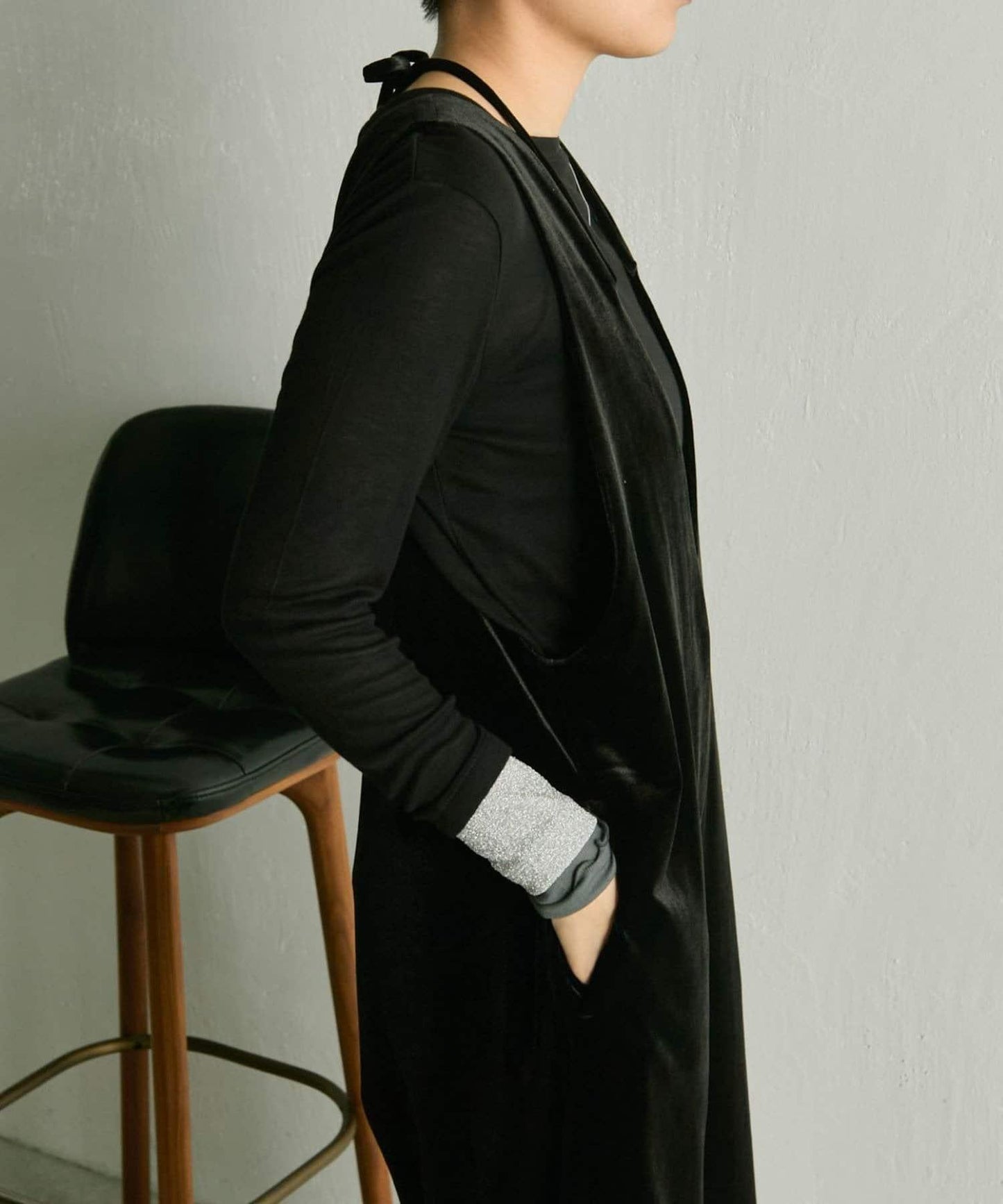 前後兩穿天鵝絨揹帶褲【SUM1 STYLE】