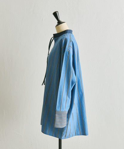 帶紐扣條紋襯衫【SUM1 STYLE】