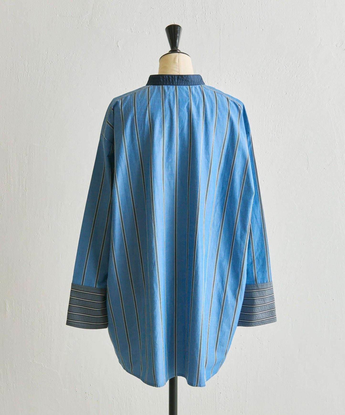 帶紐扣條紋襯衫【SUM1 STYLE】