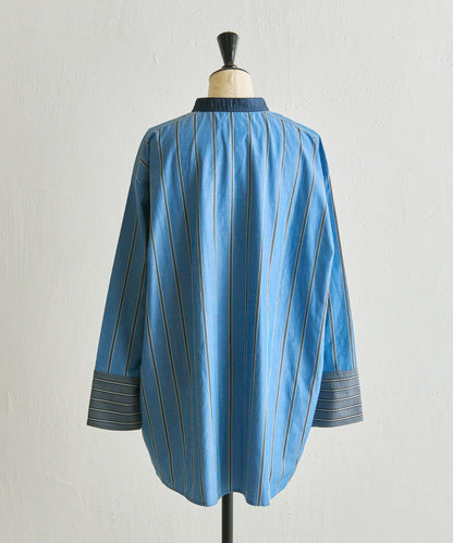 帶紐扣條紋襯衫【SUM1 STYLE】