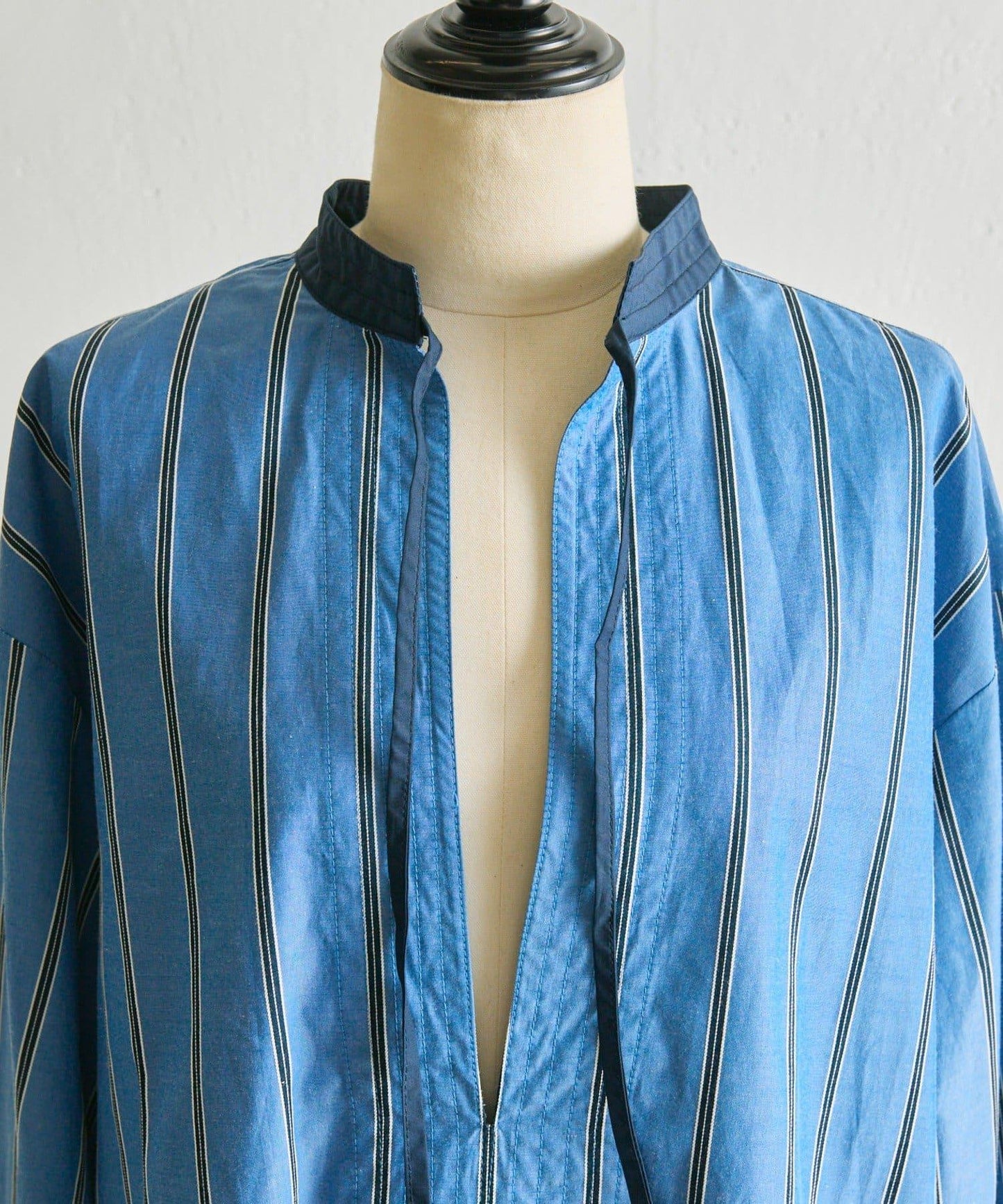 帶紐扣條紋襯衫【SUM1 STYLE】