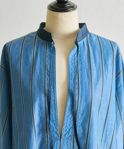 帶紐扣條紋襯衫【SUM1 STYLE】