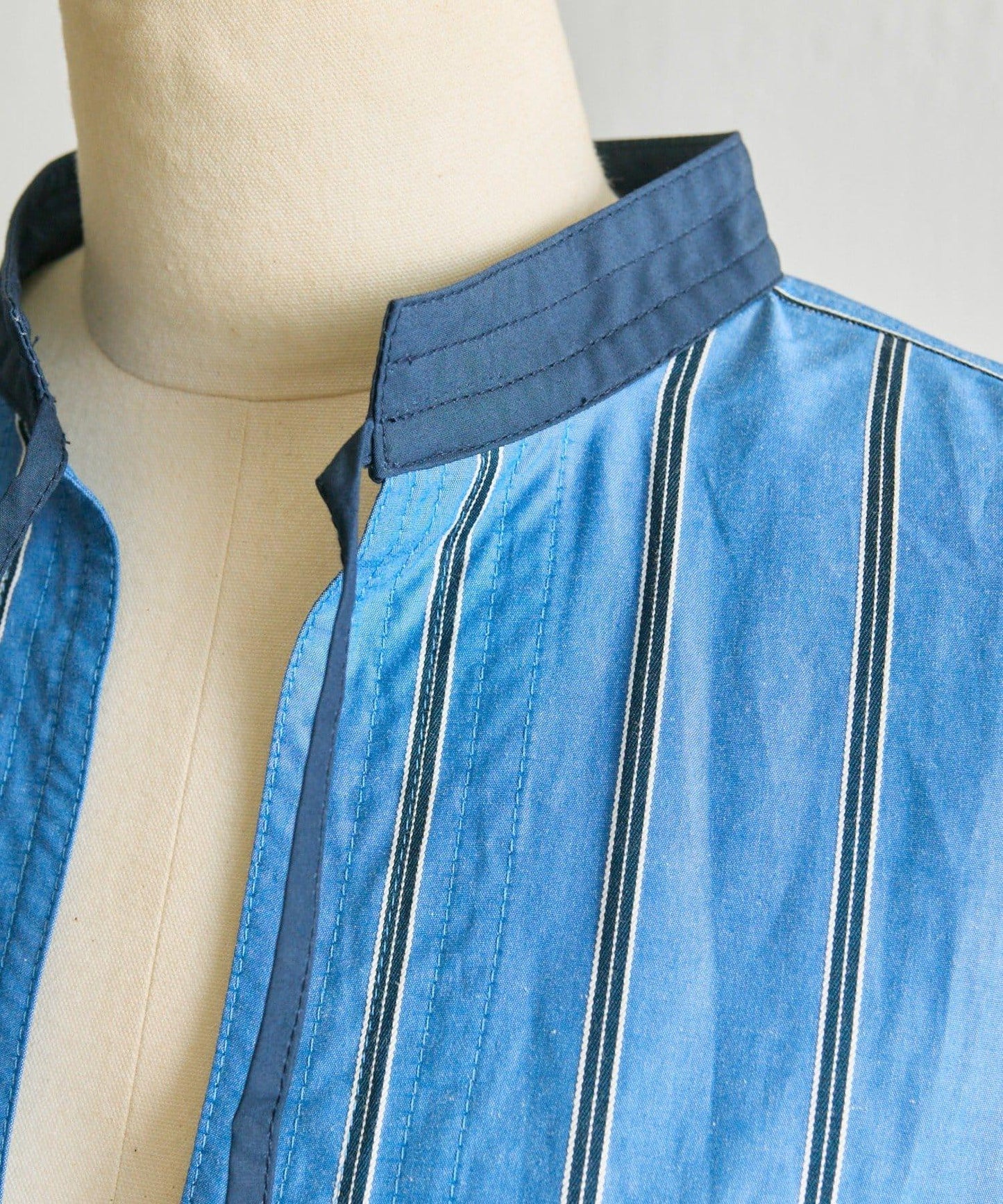 帶紐扣條紋襯衫【SUM1 STYLE】