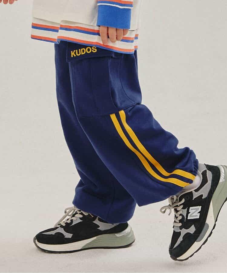 KUDOS 側邊條紋長褲（可成套搭配） 10分褲