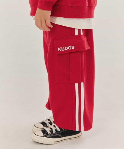 KUDOS 側邊條紋長褲（可成套搭配） 10分褲