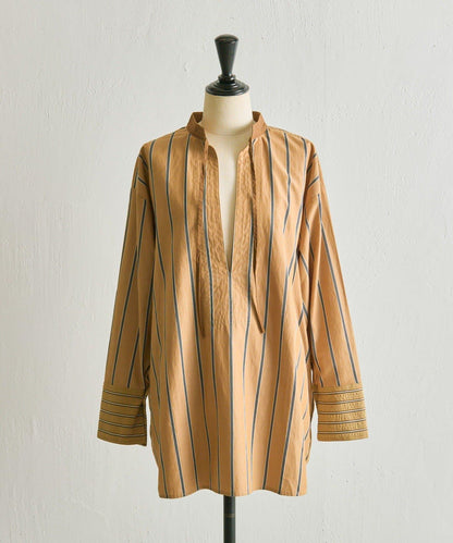 帶紐扣條紋襯衫【SUM1 STYLE】