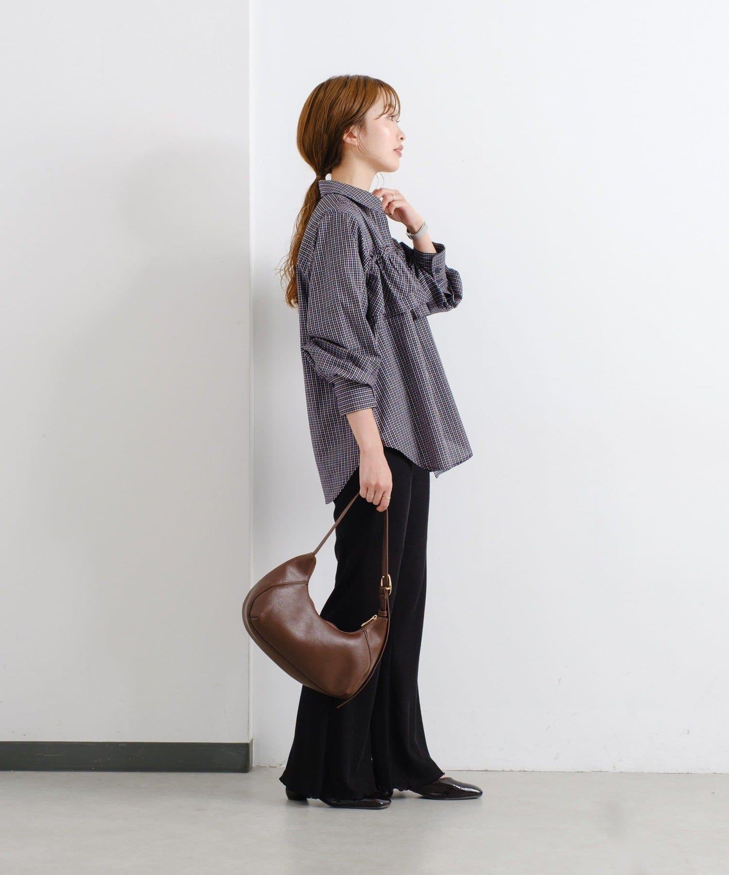 【Kastane】華夫格喇叭褲