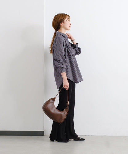 【Kastane】華夫格喇叭褲