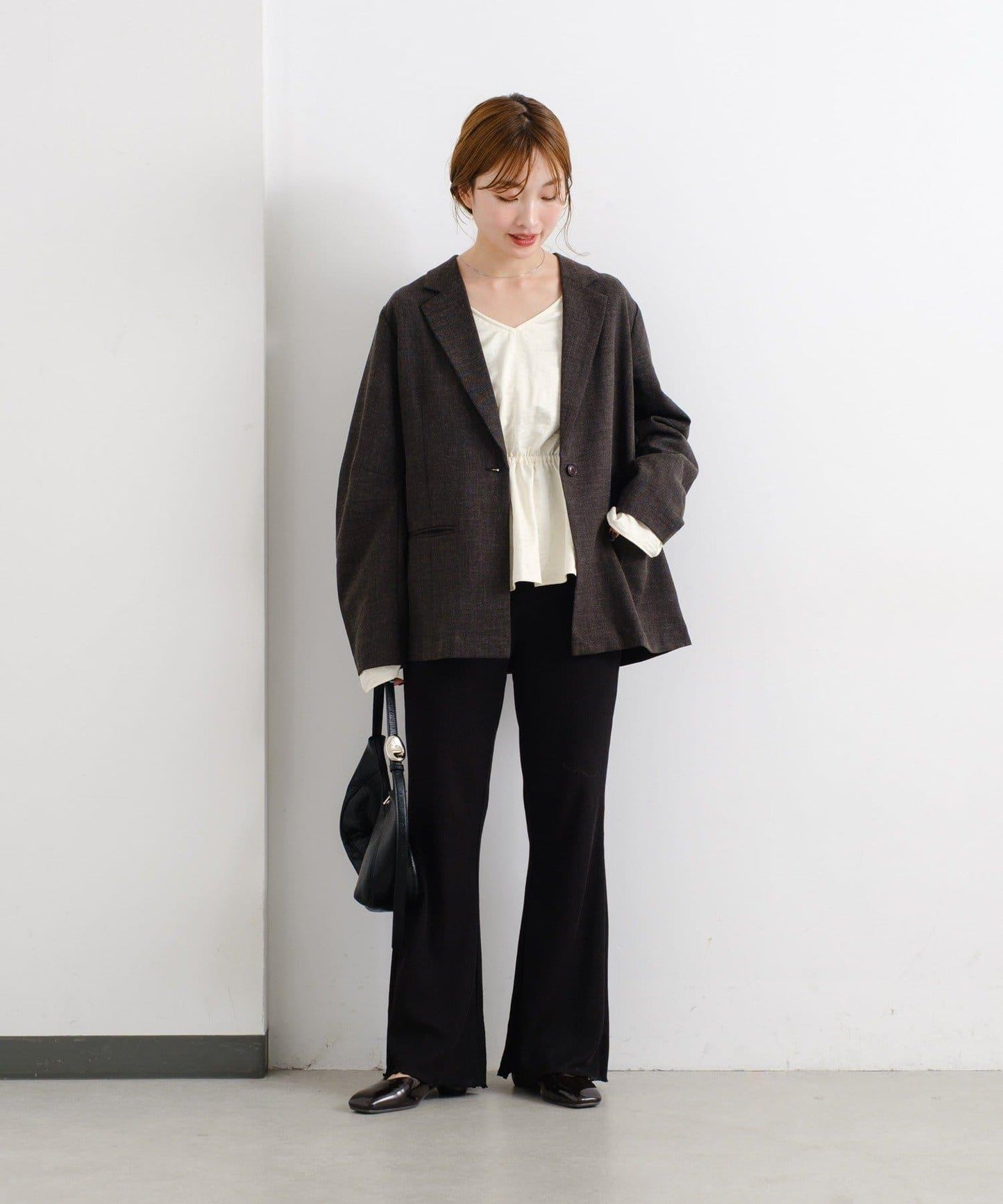 【Kastane】華夫格喇叭褲