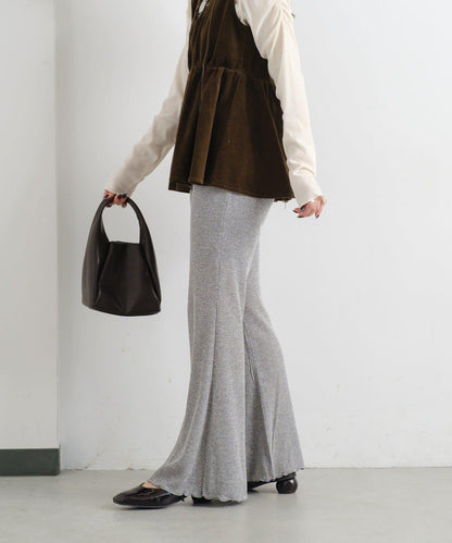 【Kastane】華夫格喇叭褲