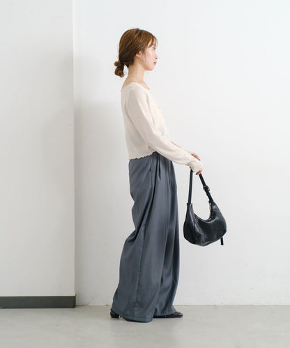 【2尺碼可選/適合身材嬌小】B滾邊高腰長褲