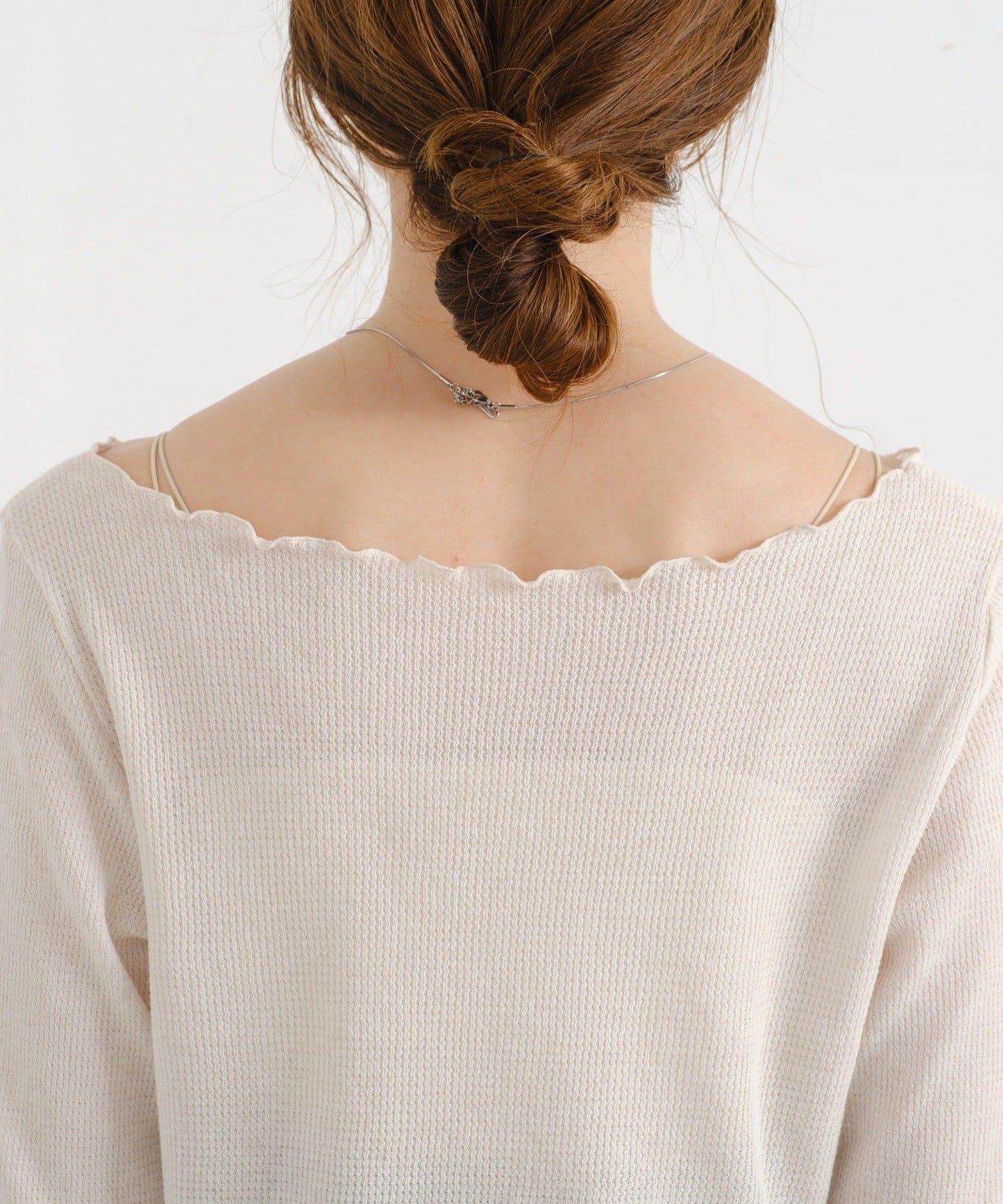 【前後兩穿】B 華夫格修身開衫