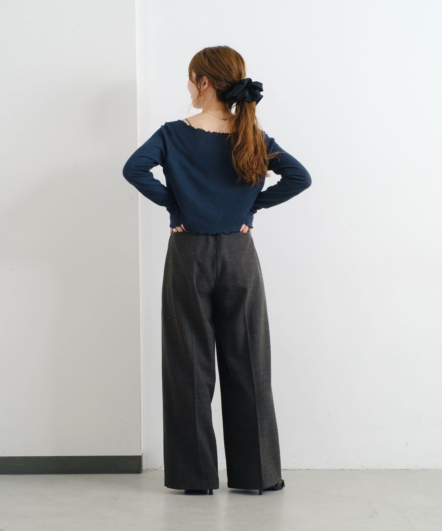 【前後兩穿】B 華夫格修身開衫