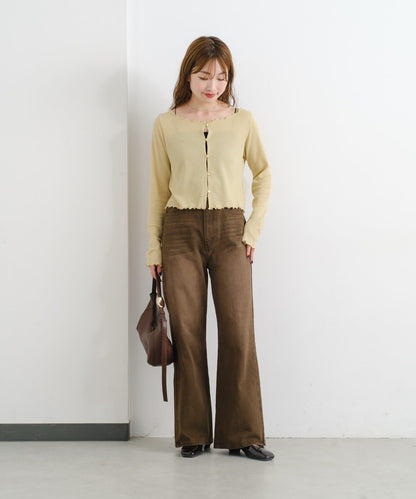 【前後兩穿】B 華夫格修身開衫