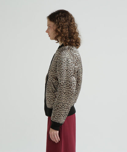 《WOMAN》LEOPARD LOGO MA-1