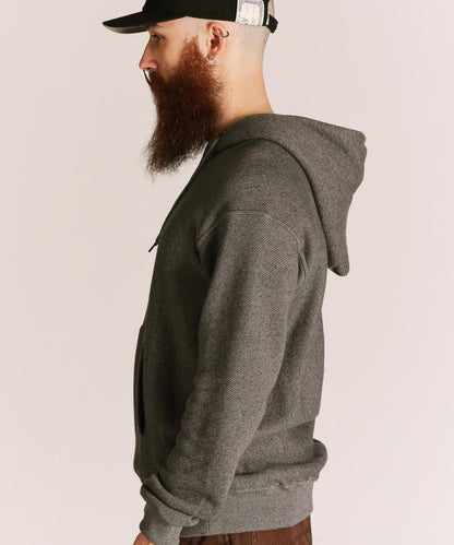 SALT AND PEPPER HALF ZIP HOODED SWEAT/ソルトアンドペッパー ハーフジップ パーカー
