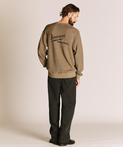 SALT AND PEPPER CREW SWEAT AMERICAN ORIGINAL
