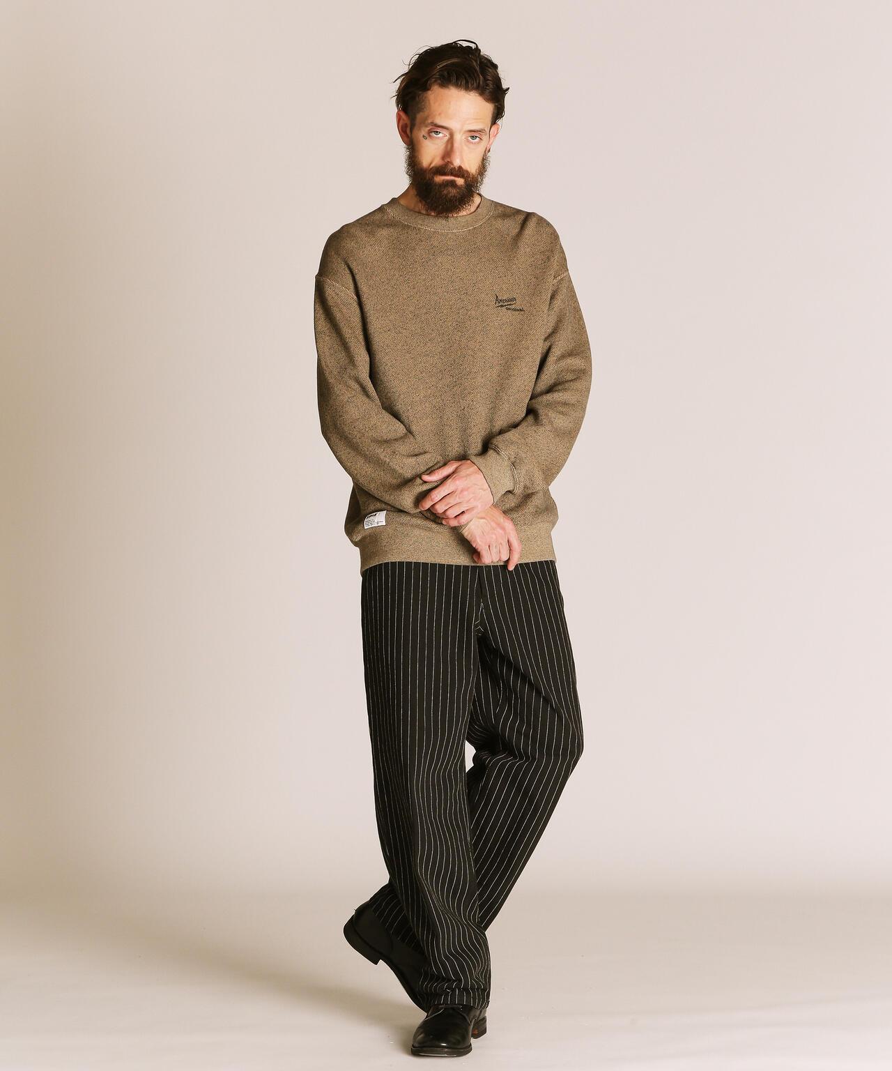 SALT AND PEPPER CREW SWEAT AMERICAN ORIGINAL