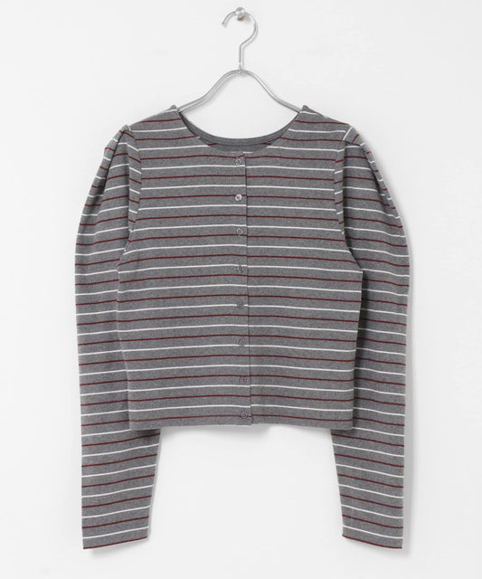 2WAY褶皺肩帶開衫