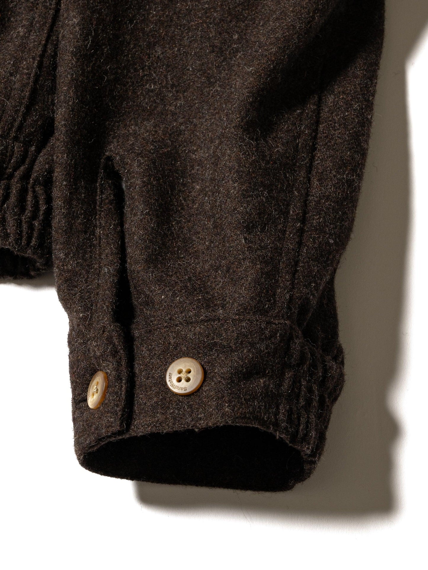 羊毛混紡斜紋布休閒外套