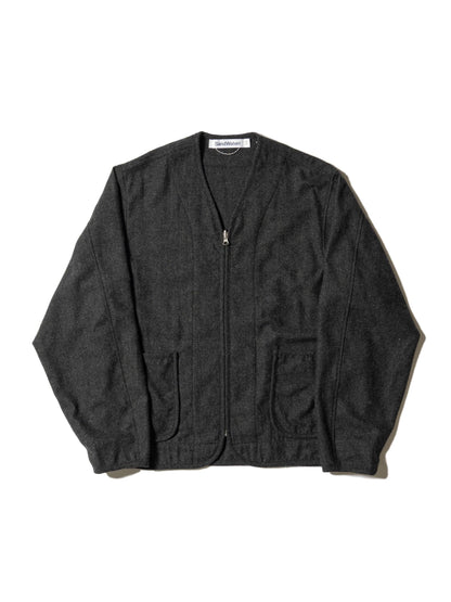 羊毛混紡斜紋襯裡襯衫