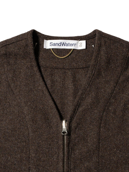 羊毛混紡斜紋襯裡襯衫