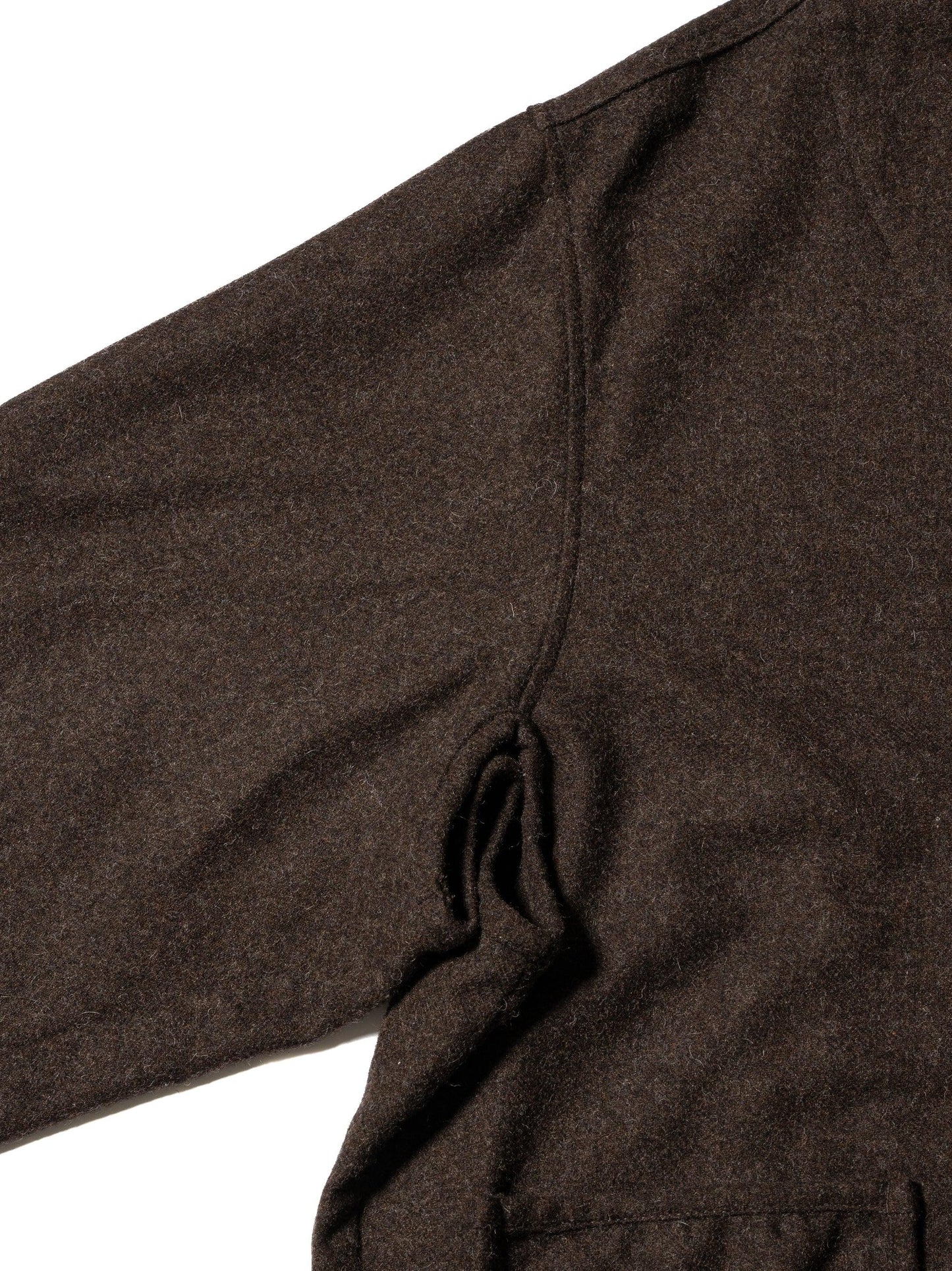 羊毛混紡斜紋襯裡襯衫