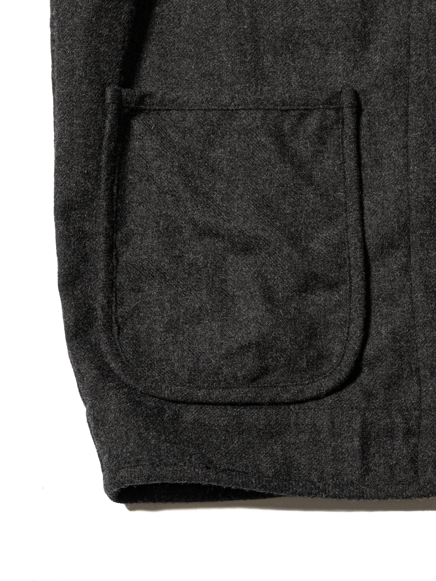 羊毛混紡斜紋襯裡襯衫