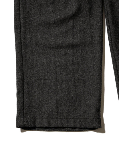 CRAFTED 3 TUCK SLACKS / WOOL MIX TWILL