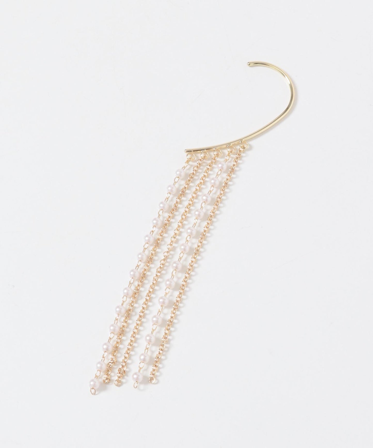 長款鏈條珍珠耳掛