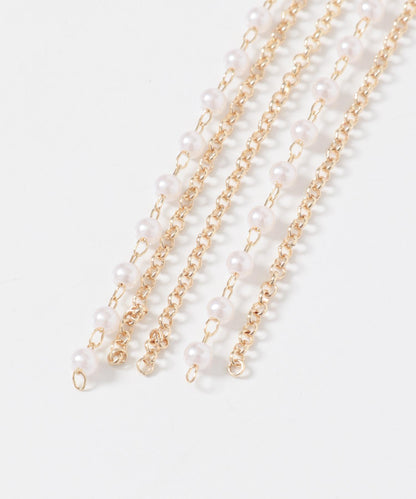 長款鏈條珍珠耳掛