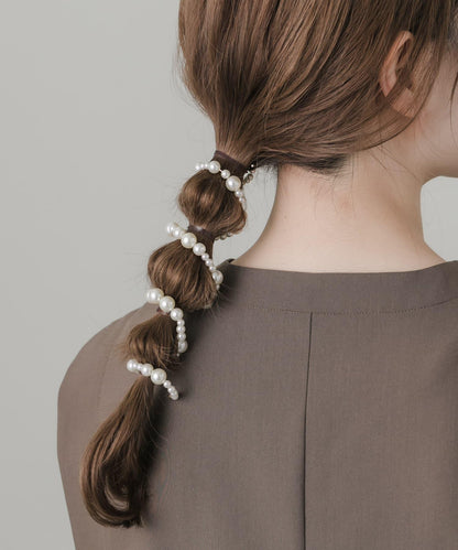 隨機珍珠髮飾鐵絲