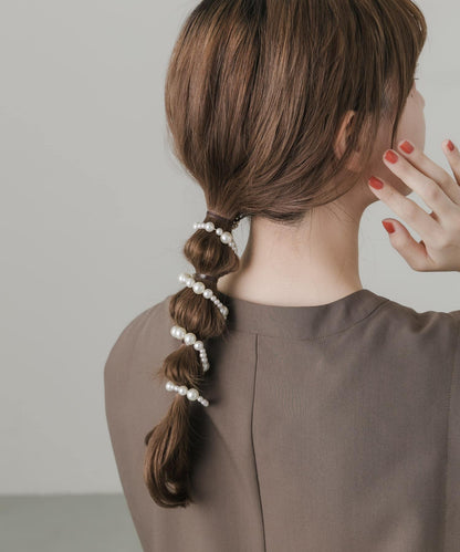 隨機珍珠髮飾鐵絲