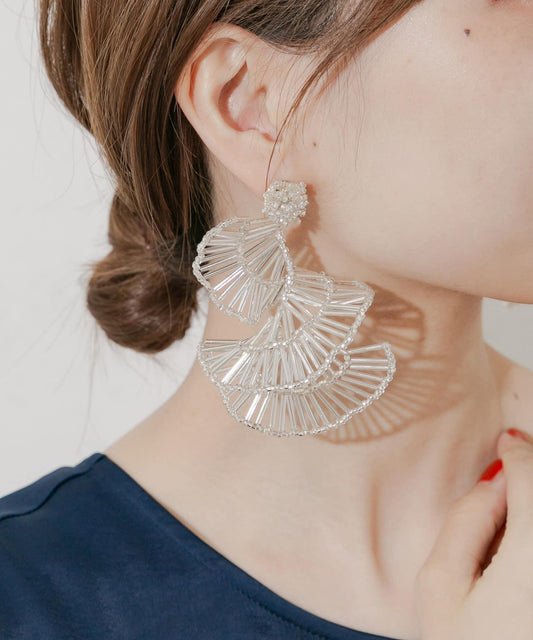 螺旋珠設計耳環