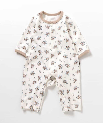 リブ総柄カバーオール