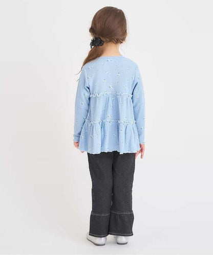 WEB限定 ハートポケット裾フリルパンツ  10分丈