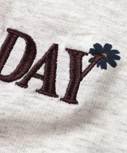 WEB限定 スウェットライクペプラムロゴトップス