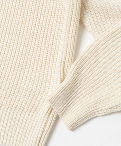 多尺碼半拉鍊針織套頭衫