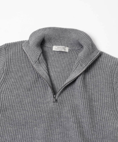 多尺碼半拉鍊針織套頭衫