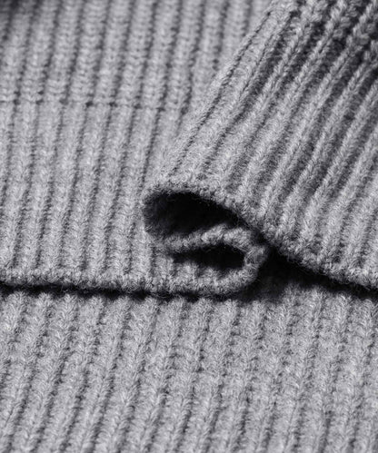 多尺碼半拉鍊針織套頭衫