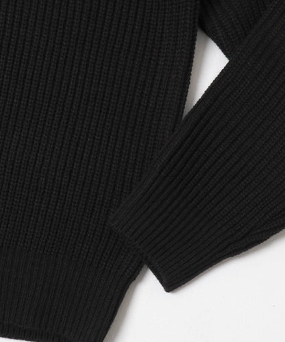 多尺碼半拉鍊針織套頭衫