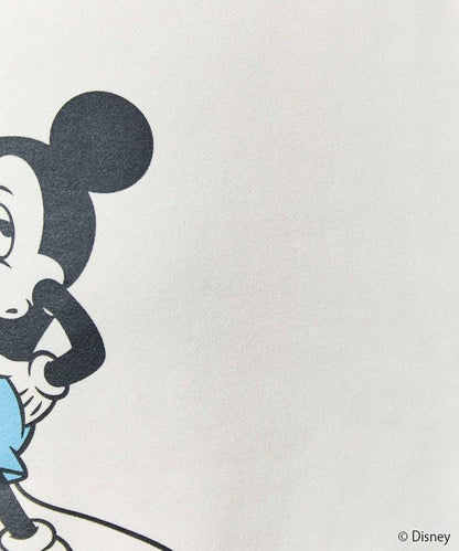 別注/Mickey Mouse/ミッキーマウス/前後 プリン トvintage 加工 スウェット【限定展開】
