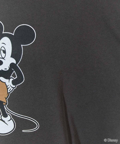 別注/Mickey Mouse/ミッキーマウス/前後 プリン トvintage 加工 スウェット【限定展開】