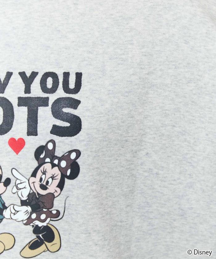 別注/Mickey Mouse＆Minnie Mouse/ミッキーマウス＆ミニーマウス/フロント ロゴ プリント スウェット【限定展開】