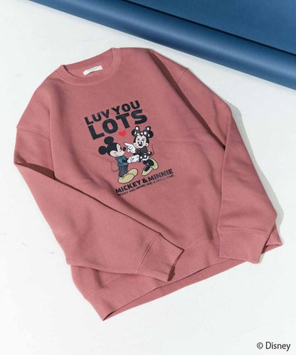 別注/Mickey Mouse＆Minnie Mouse/ミッキーマウス＆ミニーマウス/フロント ロゴ プリント スウェット【限定展開】