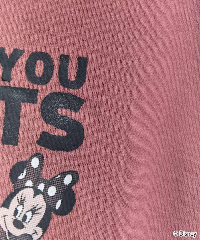 別注/Mickey Mouse＆Minnie Mouse/ミッキーマウス＆ミニーマウス/フロント ロゴ プリント スウェット【限定展開】